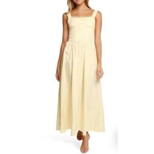 NWT $99 Petal + Pup Bellus Lace Trim Sleeveless Maxi Dress Sz M Prairie Cottage